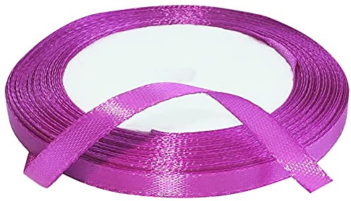 AERZETIX - C50449 - Satinband dekorativ glänzendes - 6mm x 22 meter - orchidee rosa - kreative projekte nähkunst geschenkverpackung zur geburtstagsfeier