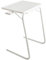 Portable Table Adjustable Folding, Lounge, Bedroom Furniture, Living, Tv, Multi Function Office Picnic Garden Laptop Stand Care Home Office Camper Van Caravan Camping (White With Cup Holder)