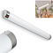 HOFSTEIN LED Spiegelleuchte Morges, Wandleuchte aus Metall/Kunststoff in Chromfarben/Weiß, Spiegellampe ideal für das Badezimmer, Schminklicht, 1 x 15 Watt, 1600 Lumen, 4000 Kelvin, Wandlampe IP 44