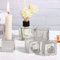 4 Stück Glass Kerzenständer Stabkerze, Candle Holders Glas for Tea Light or Taper Candles, Kerzenständer Transparent Kerzenhalter Klarglas for Weddings Birthday Parties Weihnachten Heimat Dekoration