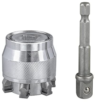 Bestgle verstellbarer steckschlüssel 10-19mm universalschlüssel universal nuss universal-steckschlüssel mit adapter 65mm