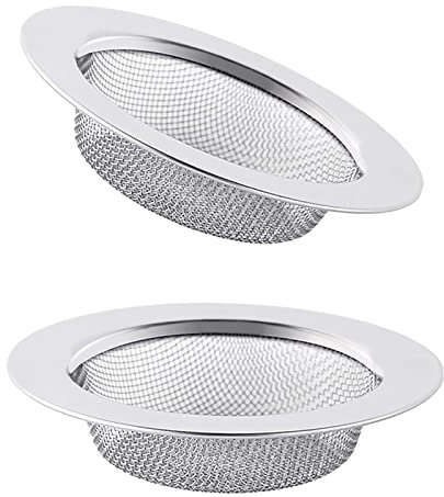 2 Pièces,Bouchon Evier Cuisine,Filtre Evier,Bonde Evier Cuisine,Filtre Evier Cuisine,Passoire Evier Cuisine,Grille Evier Cuisine,Bouchon Evier,Bonde Evier,Acier Inoxydable,Ø7.8cm