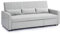 Home Detail 3 Seater Sofa Bed Pull-Out Grey Blue Velvet Grey Linen Storage Chaise (Grey Linen)