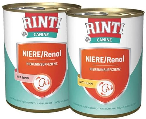 Rinti Canine Niere/Renal Multipack mit Huhn & Rind 12 x 800 g