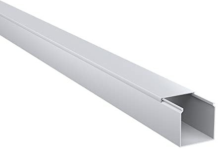 Kabelkanal aus hochwertigem PVC weiß Kabelleiste 2m - 1 Stück - 25x25mm