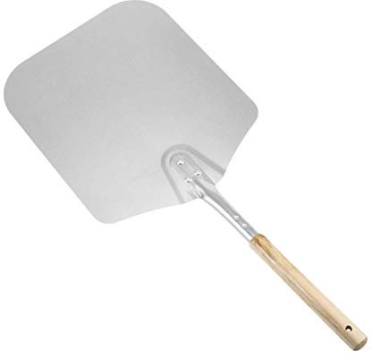 Bumdenuu para cáscara de pizza de aluminio de 9 pulgadas con de madera para pastel, herramienta para levantar pizzas, herramientas de cocción, longitud 66 cm