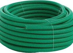 Gaine ICTA verte - Diamètre 20 mm - avec tire-fils - Rouleau de 100 m