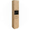Vicco Badschrank Beatrice, Artisan Eiche/Anthrazit, 38 x 190 cm mit Türen, Schublade