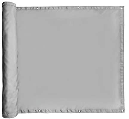 Clôture privée Écran Balcon, Protection Contre Les UV Imperméable à l'eau Polyester écologique avec Fixations Personnalisable pour Les Jardins Patio événements extérieurs Cour arrière (Couleur : Grey