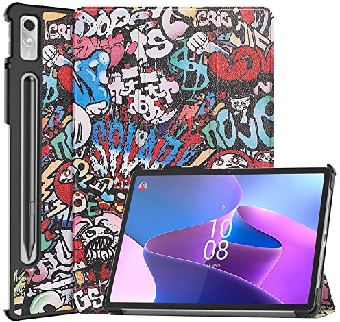 Lenovo Tab P11 Pro 2nd Gen Tablet Case 11.2 Inch (TB-132FU/TB-138FU), Slim PU Leather Trifold Stand Shockproof Shell for Lenovo Tab P11 Pro Gen 2 2022 Case with Auto Sleep/Wake, Monster