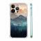 Vesidurt iPhone 15 Pro Max Case, Nature Wilderness Landscape Pattern, Mountain Sunset, Soft TPU, Military Grade Protection, Wireless Charging Compatible