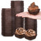 Whaline 500Pcs Square Mini Cupcake Liners Disposable Brownie Baking Cups Coffee Color Cupcake Wrappers for Baby Shower Wedding Bridal Showers Birthday Party Decorations, Brown