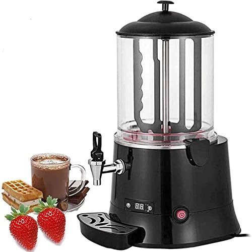 Chocolate Fountain,10 L Commercial Chocolate Beverage Dispenser Milk Frother Beverage Dispenser Machine for Restaurants Bakeries Cafes