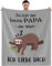 Bester Papa Geschenke Geburtstagsgeschenk für Papa Flauschig Kuscheldecken zum Väter Vatertagsgeschenk Männer Super Weiche Fleecedecke 130 x 150 cm