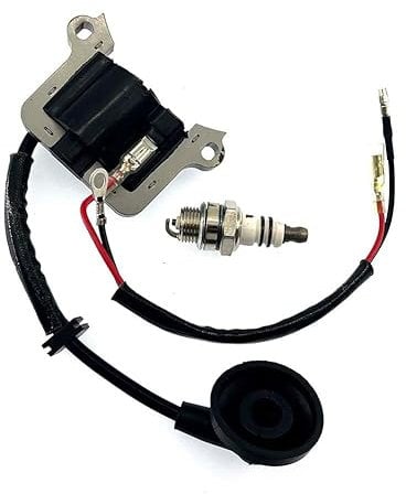 Zündspule mit Zündkerze für Rotfuchs MFT52 Plantiflex MT-5200-PF Timberpro TT-M2600-3 Motorsense 3PS 52ccm
