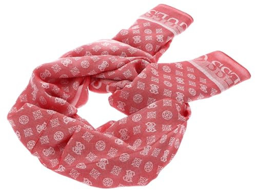 GUESS Jacquard Scarf 80X180 Coral