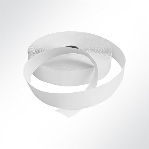 LYSEL® Klettband Hakenband selbstklebend Hotmelt Universalkleber weiß Breite 50mm VE 18 Meter