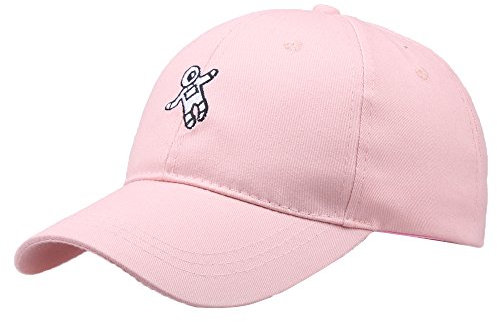 Futtermütze, modische Mütze, Baseballmütze, Astronaut, Unisex, Emberoidery-Kappe, Baseballkappe, verstellbar, Herren, rose, One size