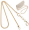 TIESOME 120cm Taschenkette, Perlen Verstellbar Kettenriemen für Damen Taschen Trageriemen Kette Umhängetaschen Kettengriff Taschenanhänger Taschenriemen Kettenzubehör für Geldbörsen Handtaschen