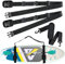 WOUMON SUP Tragegurt, Verstellbarer Surfbrett Tragegurt, Schultergurt für Paddleboard, Kajak, Surfboard, Longboards (Schwarz)