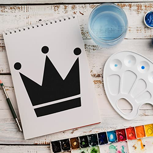 Schablone Krone Koenig v8 Design Stencil DIY Airbrush Muster Wandgestaltung Sprühschablone 33 x 33 cm