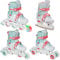 CROXER 4in1 Inline Skates Triskates Rollschuhe Schlittschuhe Inliner für Kinder Mädchen Jungen verstellbar (Inez, 34-37 (21cm-23cm))