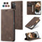 owlhold Handyhülle für hülle Xiaomi Redmi Note 11 4G/11s/12s 4G Hülle, Premium Lederhülle Weiches Vintage-Nubukleder Faltbare Ständer Klapphülle für Redmi Note 11 4G/11s/12s 4G -Kaffee