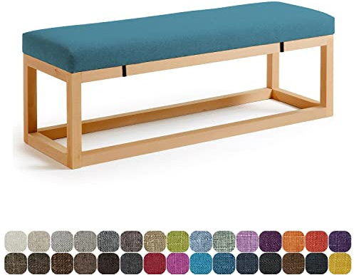 Bankkissen für Innenmöbel, 180 x 35 x 7 cm, dick, Bankauflage für Erkerfenster, Sitz, Outdoor, Garten, Sofa, Couch, Schaukelstühle, elastische Schlösser, Bänder, Farbe #25