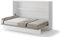Friderik Bed Concept BC-05 Wandklappbett Horizontal Schrankbett ohne Matratze, 120x200 cm (Weiß)