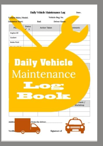 Vehicle Maintenance Logbook for Logistics & Fleet Management: Detailed service records and Simplified Record-Keeping