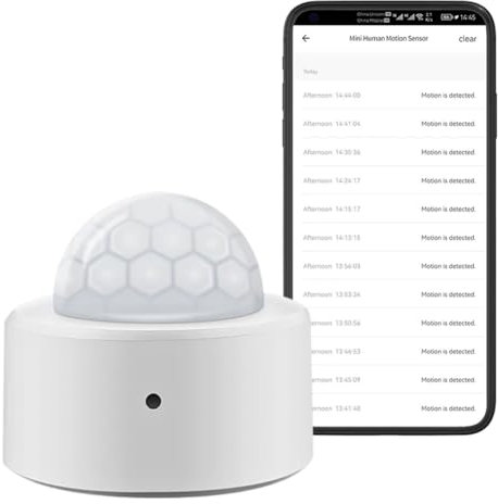 ZigBee Bewegungsmelder, Smart Bewegungssensor, intelligenter Bewegungsmelder für die Heimsicherheit, Sprachbefehl Kompatibel mit Alexa, ZigBee Hub Required