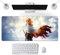 Wuyouni Giapponese Anime Rengoku Kyoujurou Gaming Mouse Pad, Demon Grande Tastiera Mouse Mat, Accessori PC Gaming XXL (800×300×3mm)