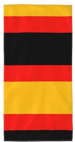 OTTKGGA Badetuch mit Deutschland-Flagge, schnelltrocknend, sehr saugfähig, langlebig, für Fitnessstudio, Reisen, Schwimmen