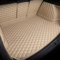 WANGZENIU Auto Kofferraummatte für BMW 5 Series F10 2011-2017, Leder Kofferraummatte Matten kofferraummatten Auto Kofferraum Schutzmatte Schutz Interieur,Beige