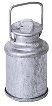 Vintage Puppenhaus Miniatur Milchkanne Flasche mit Deckel