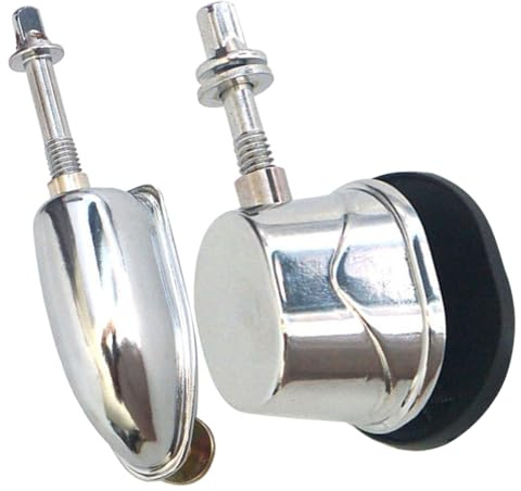 Ersatz Metallösen für Snare Drum, 2 Stück mit Montageschrauben | Einfache Montage, als Ersatzteil für Schlagzeugset und Trommelhakenverbinder, Robustes Metallzubehör