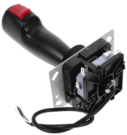 Homoyoyo Flugsteuerknüppel Joystick mit Vibrationsfunktion Mikroschaltung Einhand Gamecontroller für Flugsimulationen Kompatibel Einfache Montage Langlebiges Zubehör