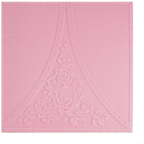 Panneaux muraux créatifs 3D en mousse de polyéthylène souple pour décoration de la maison, isolation phonique et entretien facile, parfaits pour les espaces de vie (rose)