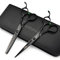Professionelle Haar-Dressing Schere und Haar dünnen Schere Set für Schwarz-Edelstahl J44C 5.5/ 67/7.5 inch (6 Zoll, 2 Stück)