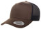 Yupoong Herren Single Trucker-Mütze, Coyote Brown/Black, Einheitsgröße
