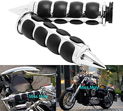 Chrom 1 25 mm Motorrad Lenker Handgriffe für Cruiser Chopper