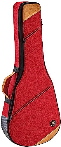 Ortega Guitars Guitar Soft Case - Tasche für 3/4 Klassische Gitarre - Höhe 92,5 cm - Breite 36,5 cm - Baumwolle / Leinen, Rot (OSOCACL34-BX)