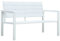 vidaXL Gartenbank Sitzbank Parkbank Gartenmöbel Bank Terrassenbank Balkonbank Außenbank Garten Balkon Outdoor 120cm HDPE Weiß Holzoptik