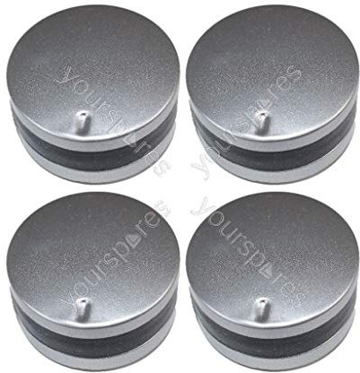 Ufixt 4 x Howdens Lamona Cooker Knob Oven Switch Silver And Black 3 O Clock Type