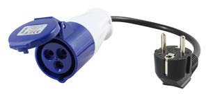 PRENDELUZ - Adaptador Industrial – Macho a Hembra CETAC con Cable de 0,3 Metros