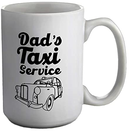 Shopagift Dad's Taxi Service White 15oz Large Mug Cup