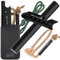 RKR OUTDOOR Flint and Steel Ferro Rod Fire Starter Kit + Tinder Wick Bellow with Box - 4 Length 1/2” Thick Ferro Rod with Multi-Tool Striker and Paracord Lanyard + Hemp Wick with Bellow (GREEN)