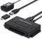 YINNCEEN USB 3.0 to SATA IDE Hard Drive Reader, External Hard Drive Ultra Recovery Converter Universal Hard Drive Adapter Kit for 2.5/3.5 HDD/SSD Hard Drive Disk, Include 12V/2A Power Adapter