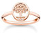 THOMAS SABO Damen Ring Tree of Love mit weißen Steinen roségold 925 Sterlingsilber, 750 Roségold Vergoldung TR2375-416-14