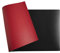 Exacompta 29141E Flexible Schreibunterlage Home Office, aus zweifarbigem Kunstleder (Polyurethan), weich und widerstandsfähig, 40 x 80 cm, schwarz/rot
